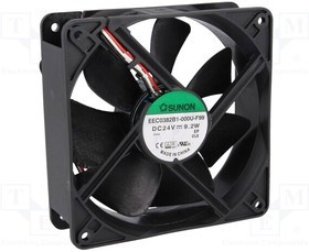 EEC0382B1-F99, Вентилятор осевой, 24В DC, 120x120x38мм, подшипник качения, 234,4куб.м/ч, 48дБА