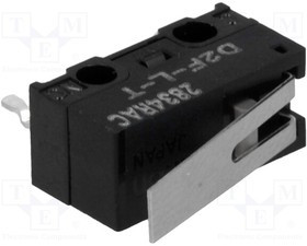 D2F-L-T, Микропереключатель SNAP ACTION; с рычагом; SPDT; 3A/125ВAC