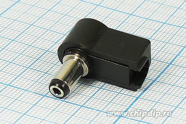 Разъём питания, штекер угловой; №2109 штек пит DC 5,5d2,1x 9,5\2C\\каб\пл хвост\\угл\