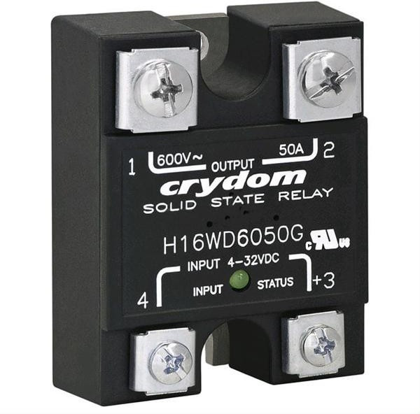 H16WD6050G, H16WD Series Solid State Relay, 50 A Load, Panel Mount, 660 V ac Load, 32 V dc Control H16WD6050G, H16WD Series Solid State Relay, 50 A Load, Panel Mount, 660 V ac Load, 32 V dc Control