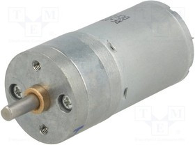 POLOLU-3249, Двигатель: DC, с редуктором, LP, 12ВDC, 1,1А, Ось: D профиль, 4,4: 1