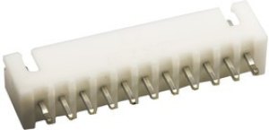 B11B-XH-A(LF)(SN), 1x11P XH 1 2.5mm 11 Brass Plugin,P=2.5mm Wire To Board / Wire To Wire Connector