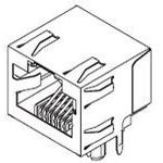 0438600003, Разъем RJ-11 F 6 POS 2.04mm Solder RA Thru-Hole 4 Terminal 1 Port Cat 3 Tube