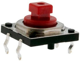 TL6300AF260QP, Tactile Switches 50mA 12VDC, OFF-(ON), SPST, 260gF, IP67