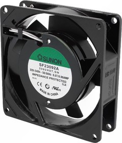 SF23092A2092HST, Вентилятор осевой, 230В AC, 92x92x25мм, 49(±7%)куб.м/ч, 36дБА