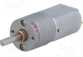 POLOLU-3479, Двигатель: DC, с редуктором, 12ВDC, 1,6А, Ось: D профиль, 125: 1