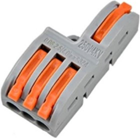 FD-13A, Клемма соединительная проходная 3 контакта с фланцем 0,08-2,5мм²