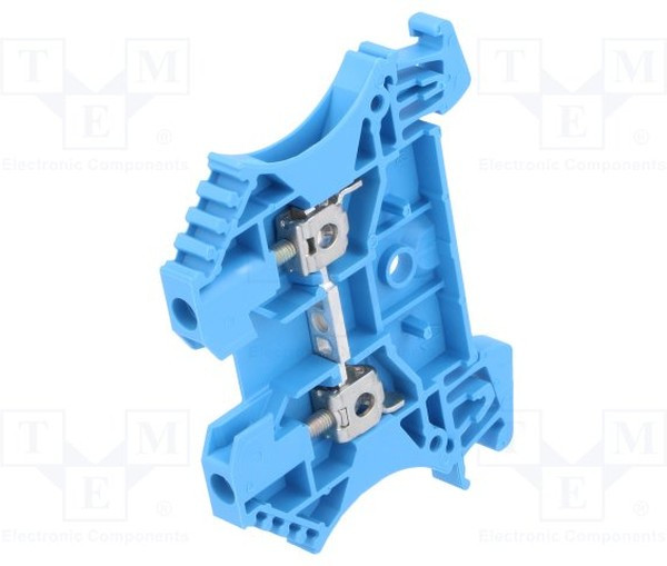 WDU 2.5 BL, Соединитель: на рейку, 2,5мм2, Кол-во полюс: 1, клеммы: 2, синий WDU 2.5 BL, Соединитель: на рейку, 2,5мм2, Кол-во полюс: 1, клеммы: 2, синий