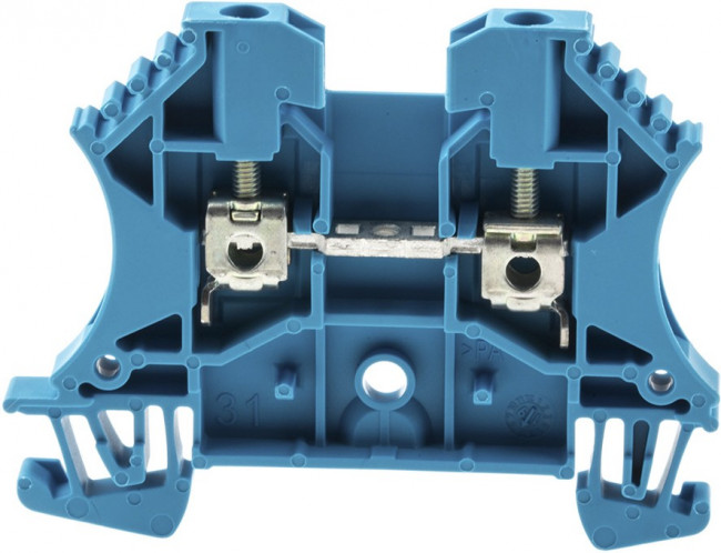 WDU 2.5 BL, Соединитель: на рейку, 2,5мм2, Кол-во полюс: 1, клеммы: 2, синий WDU 2.5 BL, Соединитель: на рейку, 2,5мм2, Кол-во полюс: 1, клеммы: 2, синий