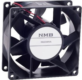 09238RE-24P-GTD-0, DC Fans Tubeaxial Fan, 92x92x38mm, 24VDC, Stainless Steel Ball, 3 Wire, IP68/IP69K