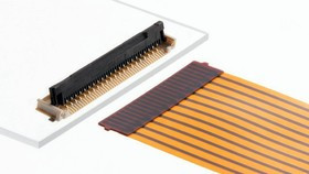200528-0090, Easy-On, 200528 1mm Pitch 9 Way Right Angle Male FPC Connector, ZIF Bottom Contact