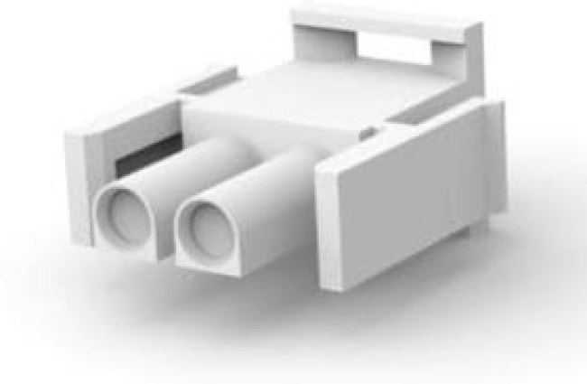 350777-1, Корпус разъема Universal MATE-N-LOK, вилка 2PIN, In-Line (Nylon, UL 94V-0) без контактов
