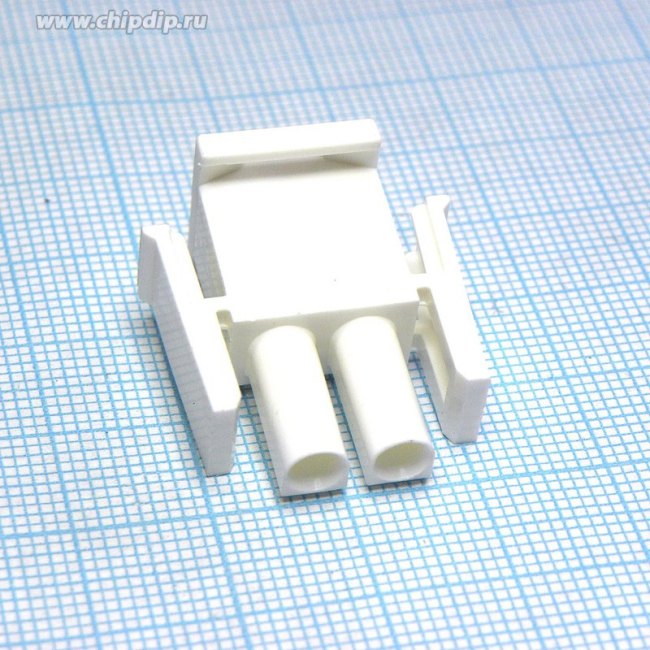 350777-1, Корпус разъема Universal MATE-N-LOK, вилка 2PIN, In-Line (Nylon, UL 94V-0) без контактов
