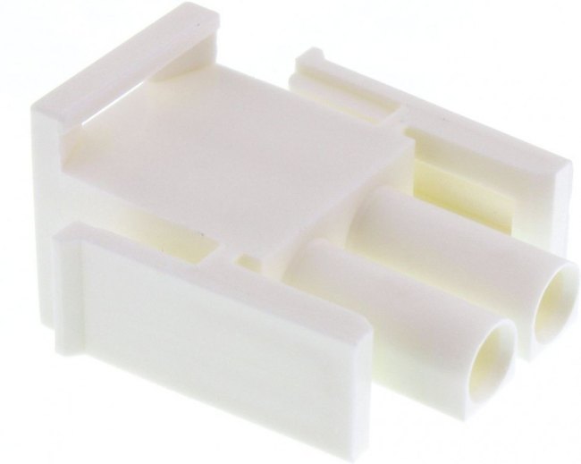 350777-1, Корпус разъема Universal MATE-N-LOK, вилка 2PIN, In-Line (Nylon, UL 94V-0) без контактов