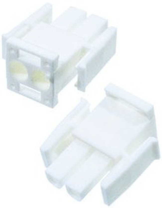 350777-1, Корпус разъема Universal MATE-N-LOK, вилка 2PIN, In-Line (Nylon, UL 94V-0) без контактов