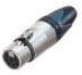NC7FXX, XLR Connectors 7P FEM NICKEL HOUSE SILVER CONTACTS