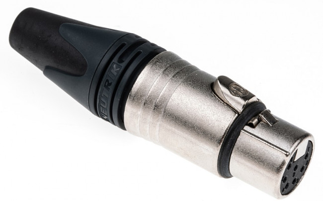 NC7FXX, XLR Connectors 7P FEM NICKEL HOUSE SILVER CONTACTS