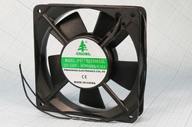 Вентилятор 120x120x25, напряжение 220В, ток 0,07А, выводы 2L, подшипник скольжения, FSY1225HA2SL
