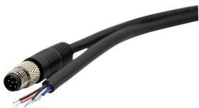 RND 205-01168, Circular Connector, M8, Plug, Right Angle, Poles - 4, Solder, Cable Mount