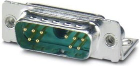 CUC-DSI-S1STZ- A/DSLSB1P10S, Комбинированный разъем D Sub, DA-11W1, Штекер, 11 контакт(-ов), 10 Сигнальных, 1 силовой, Пайка