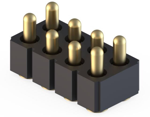 813-22-008-30-022101, SPRING LOADED CONNECTOR, HEADER, 8POS