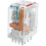 R4N-2014-23-1024-WTL, Реле промышленное, 4PDT контакты, Uобмотки 24VDC, макс. ток 6A, LED