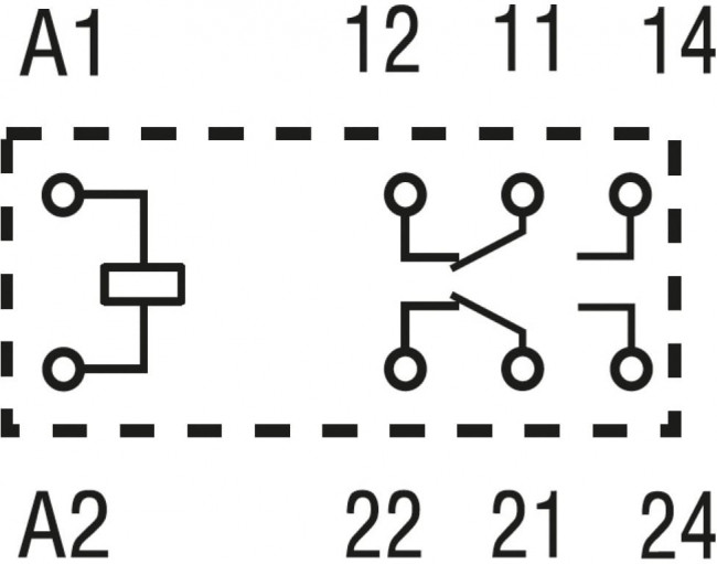 Релеон, Низкопрофильное реле; 2 перекидных контакта 8А ;= 24В DC; - герметичное, RP352902400