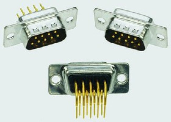 37 Way Through Hole D-sub Connector Plug, 2.77mm Pitch