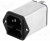 4301.5001, Power Inlet with Filter, 1A, 250VAC