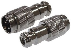 1-563-5, разъем MIC-16 5 контактов штекер металл на кабель