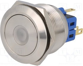 V25-11D-24B-S, Переключатель: антивандальный, Пол: 2, SPDT, 3A/220ВAC, 5A/24ВDC