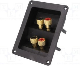 CL2150, Зажим, для громкоговорителей, на панель, винтами, 81x108мм