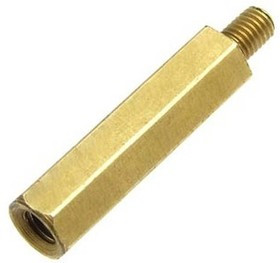 PCHSN-20, Стойка для печатных плат, шестигр., латунь, М3, 20мм