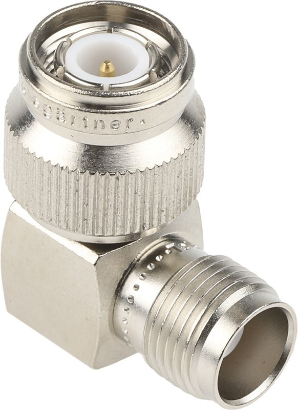 J01014A0001, Right Angle 50 RF Adapter TNC Plug to TNC Socket 11GHz