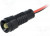LY-D5-220DC, Индикат.лампа: LED, вогнутый, 220ВDC, Отв: d11мм, IP40, пластик