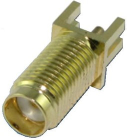 HYR-1142, Разъем SMA, гнездо на плату прямое