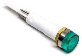 LE177C5G, LED Panel Mount Indicators Indicator Light Dual 110V/230V LED Green