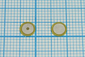 Ультразвуковой пьезоэлемент диск 5 x 0.15мм, 410кГц; пэу 5 x 0,15\диск\410кГц\\PZT\ \PZT_d5x_0,15T\V