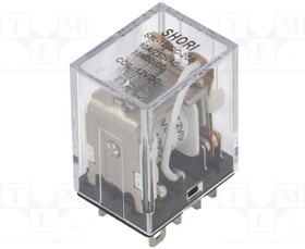 S8L-12VDC-2CS, Реле: электромагнитное, DPDT, Uобмотки: 12ВDC, 10A/277ВAC, 900мВт