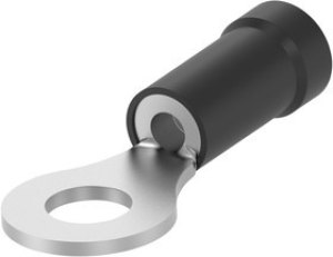342063, Клемма с кольцевым наконечником, M6, 1/4", 14 AWG, 2 мм², PIDG, Черный 342063, Клемма с кольцевым наконечником, M6, 1/4", 14 AWG, 2 мм², PIDG, Черный