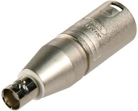 NA2MBNC, Переходник разъема, круглый, XLR, 3 вывод(-ов), Штекер, BNC Коаксиальный, 2 вывод(-ов), Гнездо