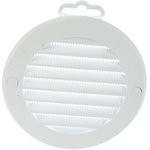 87-136, Решетка вентиляционная круглая с пластиковой сеткой D130 вытяжная АБС с фланцем D100 10РКС 87-136, Решетка вентиляционная круглая с пластиковой сеткой D130 вытяжная АБС с фланцем D100 10РКС