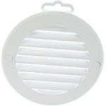 87-136, Решетка вентиляционная круглая с пластиковой сеткой D130 вытяжная АБС с фланцем D100 10РКС 87-136, Решетка вентиляционная круглая с пластиковой сеткой D130 вытяжная АБС с фланцем D100 10РКС
