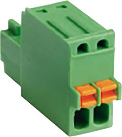 CSTBP92HC/2, Съемная клеммная колодка, 2.5 мм, 2 вывод(-ов), 26AWG до 20AWG, 0.5 мм², Вставной, 5 А