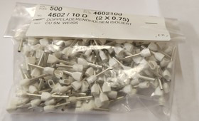 460210D, Дв.након-к 4602/10D Cu sn 2*0,75 Vogt белый