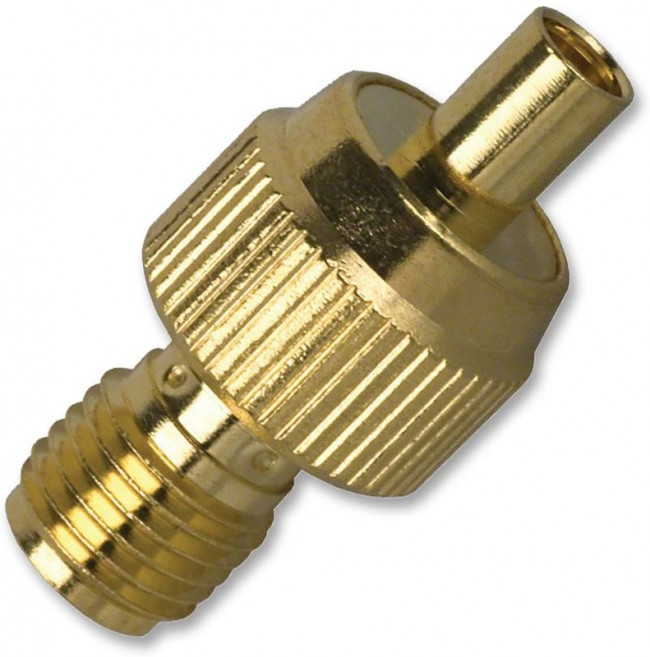 242143, RF Adapters - Between Series Adapter SMA Jack To MMCX Jack