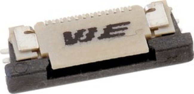 68712614022, WR-FPC 0.5mm Pitch 26 Way Horizontal Receptacle FPC Connector, ZIF Top Contact 68712614022, WR-FPC 0.5mm Pitch 26 Way Horizontal Receptacle FPC Connector, ZIF Top Contact