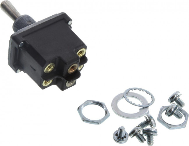 2NT1-7, Toggle Switches DPDT (ON)-OFF-(ON) Screw Term 2NT1-7, Toggle Switches DPDT (ON)-OFF-(ON) Screw Term