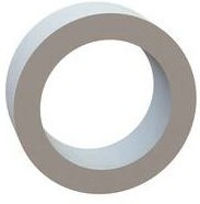 13RS034004, Standoffs &amp; Spacers Round Spacer, .255 ID, .355 OD, .130 Length, Natural, Nylon, 1/4 (M6) Screw