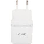 Блок питания (сетевой адаптер) HOCO C11 с 1 USB портом 1,0 A белый